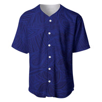Blue Polynesia Baseball Jersey Polynesian Pattern Mix Plumeria LT14 Blue - Polynesian Pride