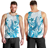 Blue Hawaii Humpback Whale Men Tank Top Polynesian Tribal Ocean Vibes