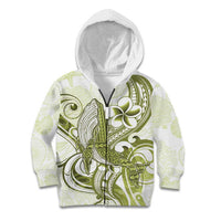 Lime Green Hawaii Kid Hoodie Humpback Whale Tattoo Polynesian Tribal Ocean Vibes