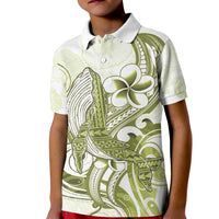 Lime Green Hawaii Kid Polo Shirt Humpback Whale Tattoo Polynesian Tribal Ocean Vibes LT14 Kid Lime Green - Polynesian Pride