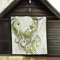 Lime Green Hawaii Quilt Humpback Whale Tattoo Polynesian Tribal Ocean Vibes