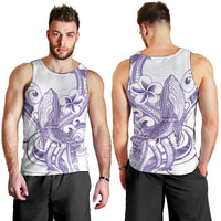 Purple Hawaii Men Tank Top Humpback Whale Tattoo Polynesian Tribal Ocean Vibes