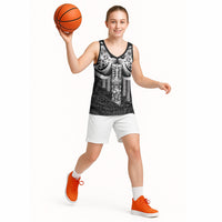 Tiki Drum Hawaii Basketball Jersey Hawaiian Kakau Tattoo Style
