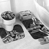 Tiki Drum Hawaii Bathroom Set Hawaiian Kakau Tattoo Style