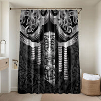 Tiki Drum Hawaii Bathroom Set Hawaiian Kakau Tattoo Style