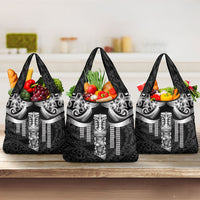 Tiki Drum Hawaii Grocery Bag Hawaiian Kakau Tattoo Style