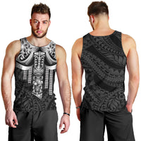 Tiki Drum Hawaii Men Tank Top Hawaiian Kakau Tattoo Style