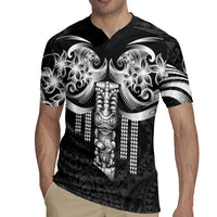 Tiki Drum Hawaii Rugby Jersey Hawaiian Kakau Tattoo Style