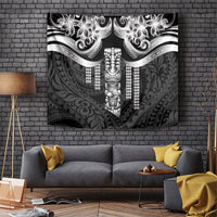 Tiki Drum Hawaii Tapestry Hawaiian Kakau Tattoo Style