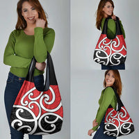 New Zealand Grocery Bag Maori Koru Tino Rangatiratanga Color - Polynesian Pride