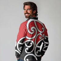 New Zealand Long Sleeve Polo Shirt Maori Koru Tino Rangatiratanga Color - Polynesian Pride