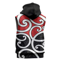 New Zealand Sleeveless Hoodie Maori Koru Tino Rangatiratanga Color - Polynesian Pride