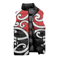 New Zealand Sleeveless Puffer Jacket Maori Koru Tino Rangatiratanga Color - Polynesian Pride