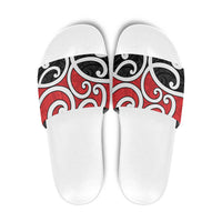 New Zealand Slide Sandals Maori Koru Tino Rangatiratanga Color - Polynesian Pride