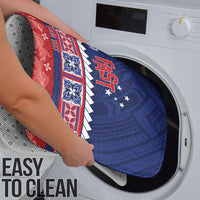 Personalised FAST Samoa Siapo Bathroom Set Teuila Flowers Samoan Pattern - Polynesian Pride