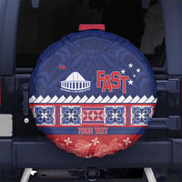 Personalised FAST Samoa Siapo Spare Tire Cover Teuila Flowers Samoan Pattern - Polynesian Pride