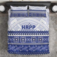 HRPP Samoa Siapo Bedding Set Teuila Flowers Samoan Pattern - Polynesian Pride