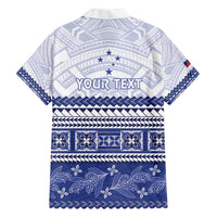 Personalised HRPP Samoa Siapo Family Matching Off The Shoulder Long Sleeve Dress and Hawaiian Shirt Teuila Flowers Samoan Pattern - Polynesian Pride