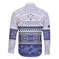 Personalised HRPP Samoa Siapo Family Matching Short Sleeve Bodycon Dress and Hawaiian Shirt Teuila Flowers Samoan Pattern - Polynesian Pride