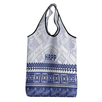 HRPP Samoa Siapo Grocery Bag Teuila Flowers Samoan Pattern - Polynesian Pride