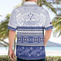 Personalised HRPP Samoa Siapo Hawaiian Shirt Teuila Flowers Samoan Pattern - Polynesian Pride