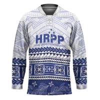 Personalised HRPP Samoa Siapo Hockey Jersey Teuila Flowers Samoan Pattern - Polynesian Pride