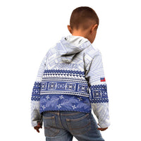 Personalised HRPP Samoa Siapo Kid Hoodie Teuila Flowers Samoan Pattern - Polynesian Pride