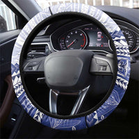 HRPP Samoa Siapo Steering Wheel Cover Teuila Flowers Samoan Pattern - Polynesian Pride