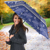 HRPP Samoa Siapo Umbrella Teuila Flowers Samoan Pattern - Polynesian Pride