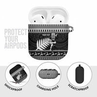 New Zealand Christmas Rugby Personalised AirPods Case Meri Kirihimete All Black Maori LT14 - Polynesian Pride