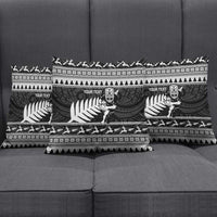 New Zealand Christmas Rugby Personalised Pillow Cover Meri Kirihimete All Black Maori - Polynesian Pride