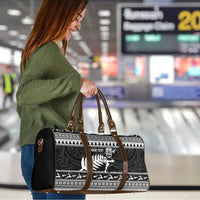 New Zealand Christmas Rugby Personalised Travel Bag Meri Kirihimete All Black Maori - Polynesian Pride