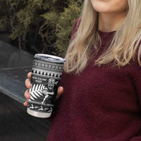 New Zealand Christmas Rugby Personalised Tumbler Cup Meri Kirihimete All Black Maori - Polynesian Pride
