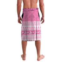 New Zealand Christmas Rugby Personalised Lavalava Meri Kirihimete All Black Maori Pink Version - Polynesian Pride