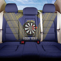 Personalised Niue Darts Back Car Seat Cover Dart Board Hiapo Pattern - Polynesian Pride