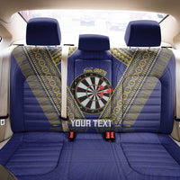 Personalised Niue Darts Back Car Seat Cover Dart Board Hiapo Pattern - Polynesian Pride