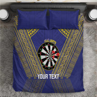 Personalised Niue Darts Bedding Set Dart Board Hiapo Pattern - Polynesian Pride