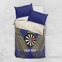 Personalised Niue Darts Bedding Set Dart Board Hiapo Pattern - Polynesian Pride