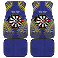 Personalised Niue Darts Car Mats Dart Board Hiapo Pattern - Polynesian Pride