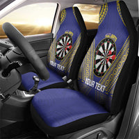 Personalised Niue Darts Car Seat Cover Dart Board Hiapo Pattern - Polynesian Pride
