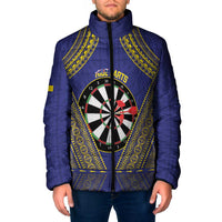 Personalised Niue Darts Padded Jacket Dart Board Hiapo Pattern - Polynesian Pride