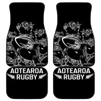 New Zealand Silver Fern Rugby Car Mats Haka Aotearoa Kiwi Dance LT14 Black - Polynesian Pride