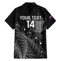 Custom New Zealand Silver Fern Rugby Family Matching Off Shoulder Long Sleeve Dress and Hawaiian Shirt All Black Go Champions 2023 With Trophy Proud LT14 - Polynesian Pride