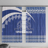 Tonga Tupou College Toloa Window Curtain 160 Years Anniversary Tongan Ngatu Pattern
