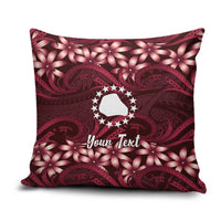 Personalised Cook Islands Mangaia Pillow Cover Tiare Maori Polynesian Waves Tattoo