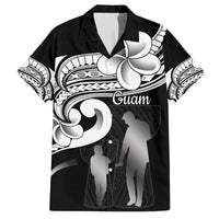Guam Father's Day Hawaiian Shirt Chamorro Latte Stone Polynesian Pattern LT14 Black - Polynesian Pride