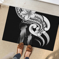 Guam Father's Day Rubber Doormat Chamorro Latte Stone Polynesian Pattern