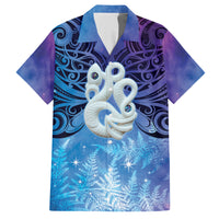 New Zealand Matariki Hawaiian Shirt Aotearoa Maori New Year Manaia Galaxy Vibes LT14 Blue - Polynesian Pride