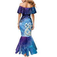 New Zealand Matariki Mermaid Dress Aotearoa Maori New Year Manaia Galaxy Vibes LT14 - Polynesian Pride