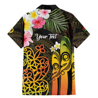 Personalised Vanuatu Independence Day Family Matching Mermaid Dress and Hawaiian Shirt Carving Drum Sand Drawing Turtle LT14 - Polynesian Pride